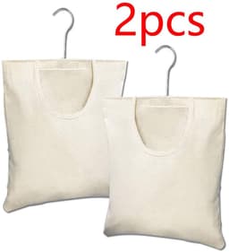 Dailygoods- Wasknijperzak Duurzaam - Wasknijpertas - Opbergtas - Hangende Wasknijperzak - 2 Stuks - 27 x 32 cm - Beige — thumbnail 4