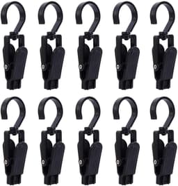 Dailygoods- Wasknijpers 10 Stuks - Multifunctioneel Ontwerp - Draaibaar - Antislip - Klemkracht - Voor Kleding en Hoeden - Ophangclips — thumbnail 5
