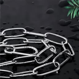 Waslijn – 0,3 x 200 cm – Inclusief 2 veerclips – Waslijn voor dekbedden – Waslijn – Staaldraad – Roestvrijstalen ketting – Multifunctioneel – Geschikt voor het ophangen van hangmatten, het drogen van kleding, enz. — thumbnail 3
