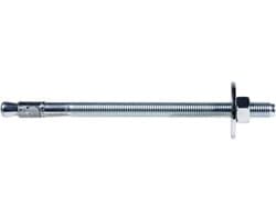 Montage anker - Beton plug - Vastzetten constructies - Met grote ring - 12/80/176 mm - Zilverkleurig