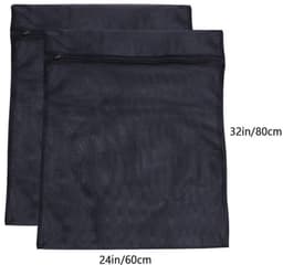 Waszak Groot 60 x 80 cm - Waszakken voor Wasgoed - Waszak met Rits - Waszak Schoenen - Waszak voor Beha - Duurzaam Polyester - Wasnet — thumbnail 5