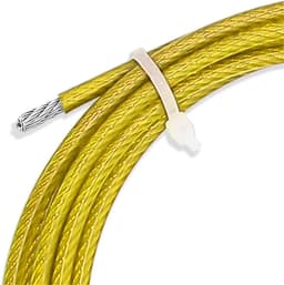 Kabel Touw - Waslijn - Buiten Drogen - Gele Coating - 3.0mm Diameter - Geel — thumbnail 3