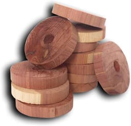 Cederhouten Ringen - Kastverfrisser Hanger - Kasten Fris Houden - Natuurlijke Rode Ceder - Set van 20 - Houtkleurig — thumbnail 1