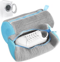 Schoendroger - Grijs - 39 x 19 x 19 cm - Herbruikbare Synthetische Waszak voor Schoenen - Bescherming in de Wasmachine — thumbnail 1