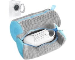 Schoendroger - Grijs - 39 x 19 x 19 cm - Herbruikbare Synthetische Waszak voor Schoenen - Bescherming in de Wasmachine