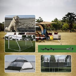 Spiraal Grondanker Set – Zware Grondschroef - Tentankers - 4 Stuks - T-handgreep & 14mm Adapter - RVS - Elektrisch of Handmatig - Windbestendig - Diepe Grip in Grond - Voor Tent & Trampoline & Schommel — thumbnail 5