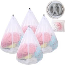 Wasnetten Set van 4 met Filterzak - Geschikt voor Kleding - Herbruikbaar — thumbnail 1