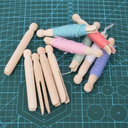 Wasknijpers Houten - 10x Kledingklemmen - Handgemaakt - Glad Oppervlak - Ideaal voor Knutselprojecten - Duurzaam en Praktisch - Kledingklem — thumbnail 4
