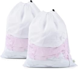 Herbruikbare waszakken met koord (30 x 40 cm) voor lingerie, shirts, sokken en rokken — thumbnail 1