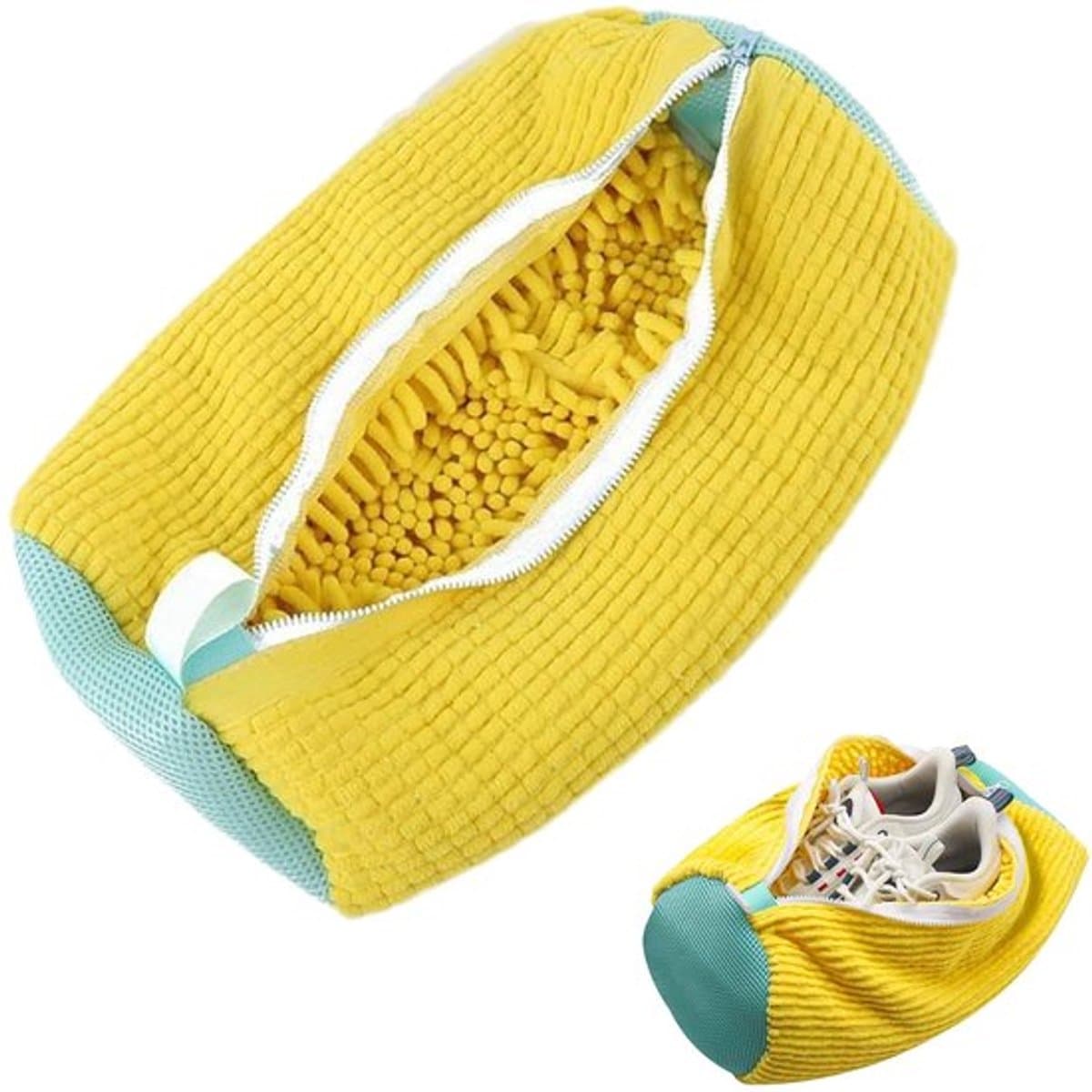 Schoentas 360° Reiniging - Waszak Schoenen - Drielagige Mesh - Scheurvast - Ritssluiting - Hoogwaardig Polyester/Nylon — afbeelding 1