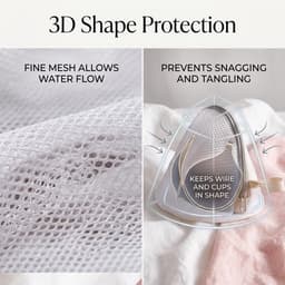 Wasnetten set van 4 - Dikke sandwichnetten - Optimale bescherming voor ondergoed - Veilig wassen in de machine - ShopVlot — thumbnail 5