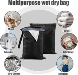 Solidchoice - Waterdichte Waszak met Ritssluiting voor Natte Kleding — thumbnail 3