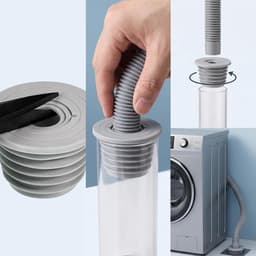 2 stuks siliconen afdichtingsstoppen voor afvoerpijp, wasmachine, afvoeradapter, afvoerbuisafdichting, slang - ShopVlot — thumbnail 4