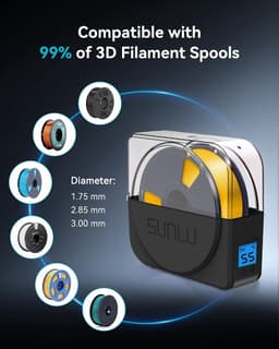Filament Droger - Fila Box - 3D Printen - Instelbare Tijd Temperatuur - 1 kg Spoelen - Zwart — thumbnail 3