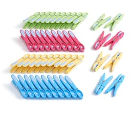 Dailygoods- Wasknijpers Bloem - 48 Stuks - Duurzaam - Soft Clips - UVA/UVB-bestendig - Vorst- en Roestbestendig - Robuust Plastic - Wasknijper — thumbnail 1