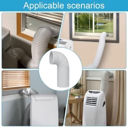 Koppelstuk Mobiele Airco Afvoerslang Met Airco slang 200Cm（Ø15Cm） - Voor Ø13-15cm Afvoerslang Airco Slang - Airco Slang Koppeling - Airconditioning Slangkoppelin - Interface Afvoerslang - Universele Afvoerslangadapter Voor Ventilatie En Koelsystemen — thumbnail 3