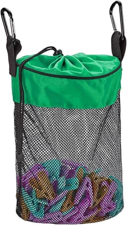 Wasknijper Tas - Wasgerei Opberger - Buiten Wassen - Mesh Structuur - 30x20 cm - Groen — thumbnail 1