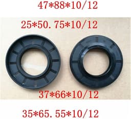 Wasmachine Afdichtring - Waterdichte Ring - Wasmachine Reparatie - Hoge Kwaliteit Materiaal - 35 x 65.55 mm - Zwart — thumbnail 2