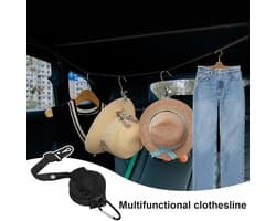 Uittrekbare Waslijn - Camping Waslijn - Kleding Drogen - 34 Antislip Gaten - 3.6 Meter - Niet gespecificeerd