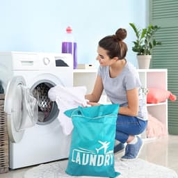 Handige Waterdichte Reiswaszak, 2 Stuks met Handvat, Herbruikbare Waszak voor Vuile Kleding, Ideaal voor Badmode, Strandhanddoeken en Sportkleding — thumbnail 3