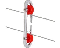 Kledinglijn Spanner - Waslijn Rol - Efficiënt Drogen - Roestvrij Metaal - 18.5 cm - Zilver