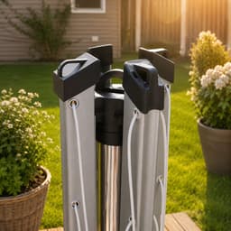 Brabantia Droogmolen Eindkap - Brabantia Roterende Waslijn Eind Cap - Topspin - Lift-O-Matic - Beschermkap Voor Droogmolen Arm - Vervangingsonderdeel Waslijn - Weerbestendig - Duurzaam - Set Van 4 Stuks - Zwart — thumbnail 3
