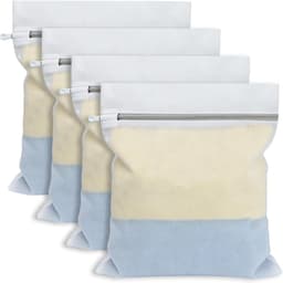 Set van 4 wasnetten voor wasmachine met verborgen ritssluitingen, robuust en duurzaam, waszak voor overhemden, beha's, sokken, ondergoed, babykleding (30 x 40 cm) — thumbnail 2