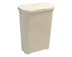 Curver Style Wasmand met deksel - 40L - Vintage/Gebroken wit