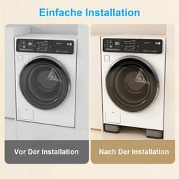 4-delige wasmachinemattenset, antislip en schokabsorberende mat, rubberen schokdemper, universeel model, Geschikt voor wasmachines en drogers, vermindert geluid en trillingen. — thumbnail 1