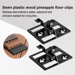 Fixing Clamps RVS - WPC Clips - Onzichtbare Deck Beugel - Voor Bamboe Houten Vloer - 7-9 mm Hoogte - 100 Stuks - Terrasclips — thumbnail 4