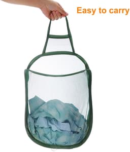 Dailygoods - 2 Stuks Hangende Waszakken van Mesh voor Vuile Kleding — thumbnail 2