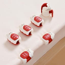 Lakengrijpers - Bedklemmen - Netjes Bed Houden - Sterke Grip - 8 Stuks - Geel Rood — thumbnail 2