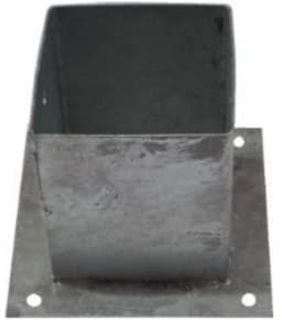 Paalhouder op plaat 121 mm — thumbnail 3