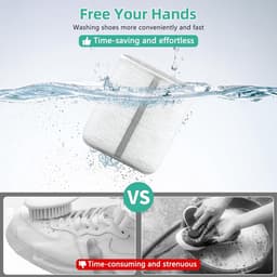 XL Schoenwaszak voor Sneakers en Schoenen met Extra Reinigingsvak en Versterkte Ritssluiting, Ideaal voor Was en Onderhoud van Schoeisel — thumbnail 2