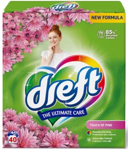 Dreft Poeder Wasmiddel Touch Pink 40 wasbeurten - 2,6 kg — thumbnail 1