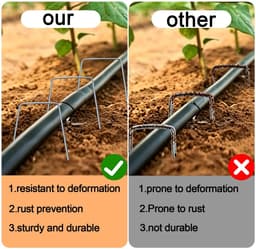 Omgoods - 100 Stuks U-vormige Grondankers voor de Tuin — thumbnail 4