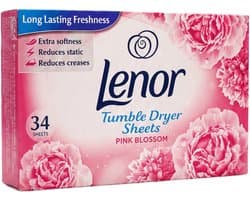 Lenor Droogtrommeldoekjes Pink Blossom 34 Sheets