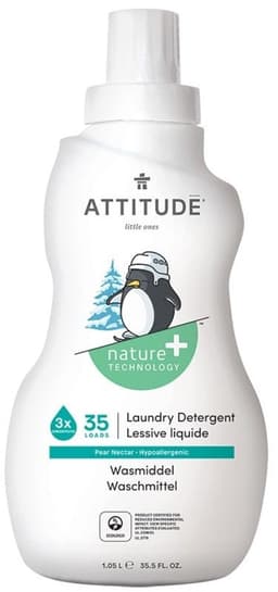 Attitude - Little Ones Baby Vloeibaar Wasmiddel Pear/Nectar - 1050ml — thumbnail 2