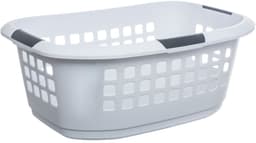 Benson Wasmanden set - 2 stuks - extra groot - grijs/wit - kunststof - 51 liter - 67 x 47 x 27 cm — thumbnail 2