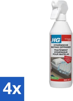 HG - Hygiënische Matras Opfrisser - Werkt Na 30 Minuten - Neutraliseert Nare Geurtjes - 500 ml - Voordeelverpakking - 4 stuks — thumbnail 1