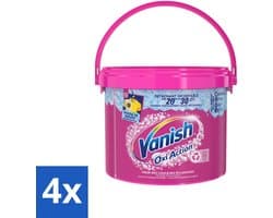 4 x Vanish Oxi Action - Vlekkenverwijderaar Poeder - Levendige Kleuren - Gekleurde Was - 2.7 Kg - Vlekkenverwijderaar - Wasverzachter - Kleurbescherming - Wasmiddel - Waspoeder