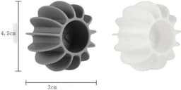 50-pack - Herbruikbare magische wasballen - Anti-klit wasballen - Veilig voor de wasmachine - Siliconen drogerballen (25 grijs + 25 wit) — thumbnail 5