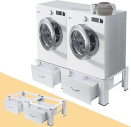 Onderstel voor wasmachines en drogers met 2 lades | max. 300 kg | 126x54x32cm — thumbnail 1