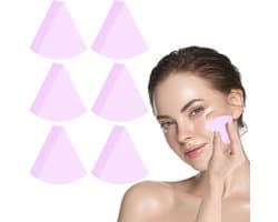 6 Stuks Mini Make-up Sponzen Driehoekig - Wasbare Cosmetica Applicators voor Foundation en Concealer