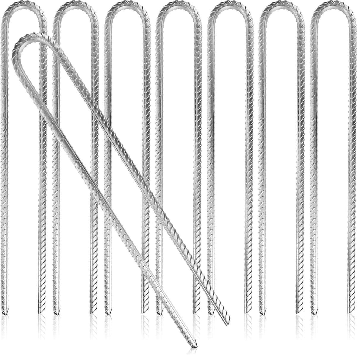 8x XL grondankers van massief staal - 40 cm lengte - uiterst stabiel - tenten - paviljoens - springkastelen - trampolines - geschikt voor alle grondsoorten — afbeelding 1