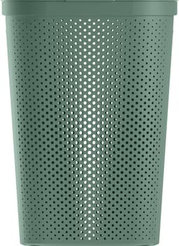 Curver Infinity Recycled Dots Wasmand met deksel - 60L - 2 stuks - Antraciet + Groen — thumbnail 4