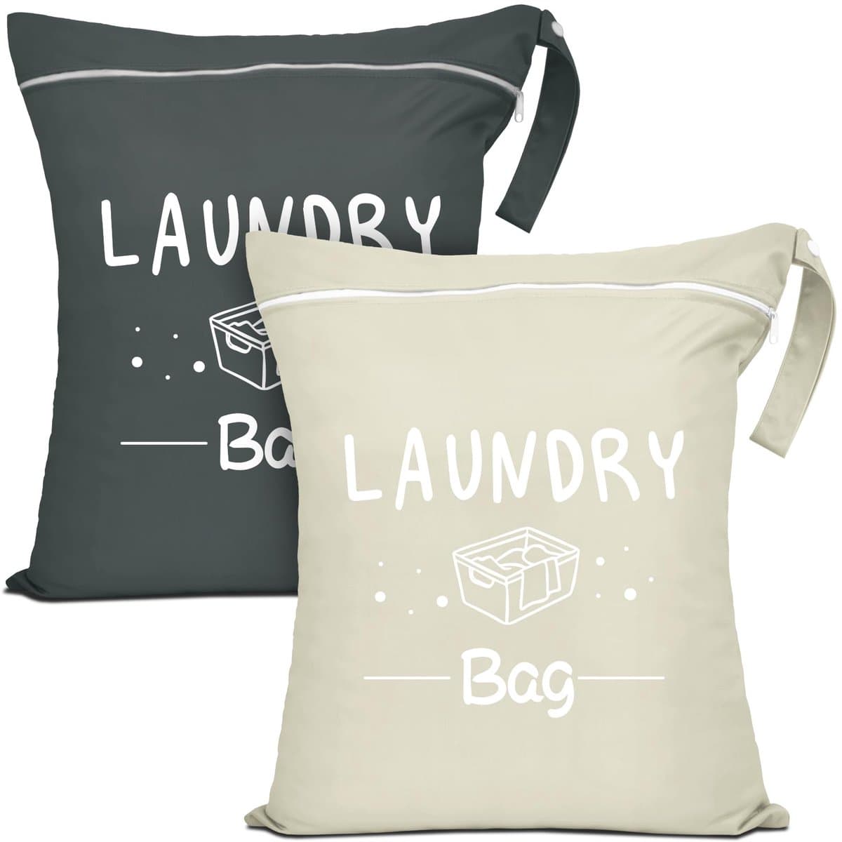 Unyqoos® Kleine en Waterdichte Reiswaszakken met Ritssluiting voor Vuile Was en Badkleding — afbeelding 1
