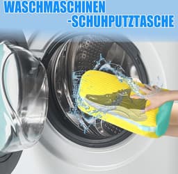 Schoenwaszakken 2 Stuks - Beschermende Waszak voor Schoenen met Ritssluiting - Voorkom Vervorming en Kleurverlies - Geschikt voor Wasmachine - Geel — thumbnail 2