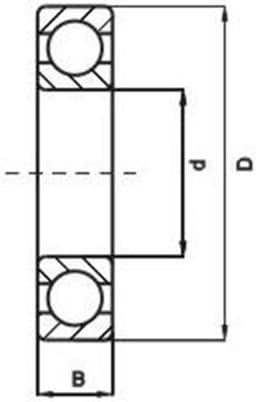 UNIVERSEEL - KOGELLAGER 6002 2RS 15x32 SKF - — thumbnail 5