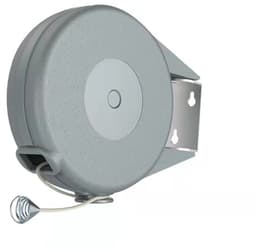 Waslijn uittrekbaar - waslijndraad - 15 meter waslijn - Automatisch oprollende waslijn - Waslijn voor binnen en buiten - Grijs - 18*15*5 cm - ABS/PVC — thumbnail 1